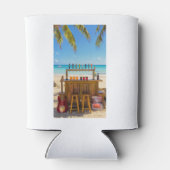 Caribbean Beach My Happy Place 缶クーラー (裏面)