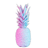 Caribbean Blue Colorful Pineapples  エプロン