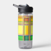 Caribbean Colorful Fabric Madras Tartan ウォーターボトル (右面)