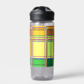 Caribbean Colorful Fabric Madras Tartan ウォーターボトル (正面)
