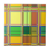 Caribbean Colorful Fabric Madras Tartan タイル (正面)
