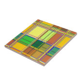 Caribbean Colorful Fabric Madras Tartan タイル (側面)