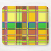 Caribbean Colorful Fabric Madras Tartan マウスパッド (正面)