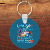 Caribbean Cruise 2026 Family Vacation Cruisin’ Tog キーホルダー (正面)