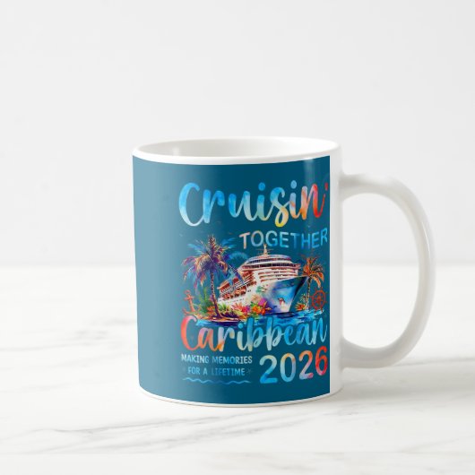 Caribbean Cruise 2026 Family Vacation Cruisin’ Tog コーヒーマグカップ (右)