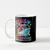 Caribbean Cruise Family Vacation 2026 Cruisin’ Tog コーヒーマグカップ (左)