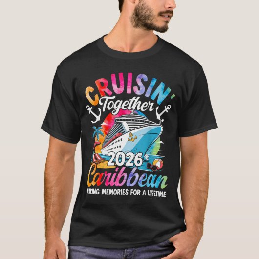 Caribbean Cruise Family Vacation 2026 Cruisin’ Tog Tシャツ (正面)