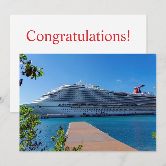 Caribbean Dream cruise 招待状 (正面/裏面)