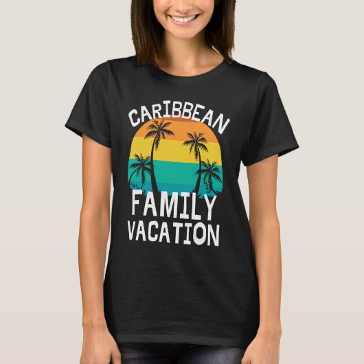 Caribbean Family Vacation Trip Men Women Kids Matc Tシャツ (正面)