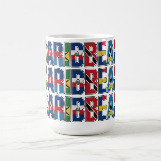 Caribbean Flags コーヒーマグカップ (中央)