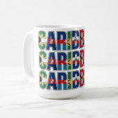 Caribbean Flags コーヒーマグカップ (正面左)
