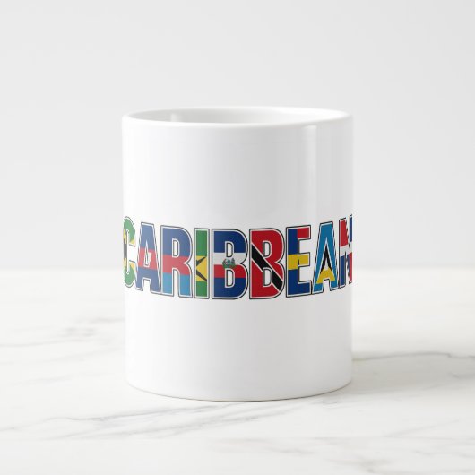 Caribbean Flags ジャンボコーヒーマグカップ (正面)