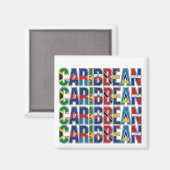 Caribbean Flags マグネット (正面/裏面)