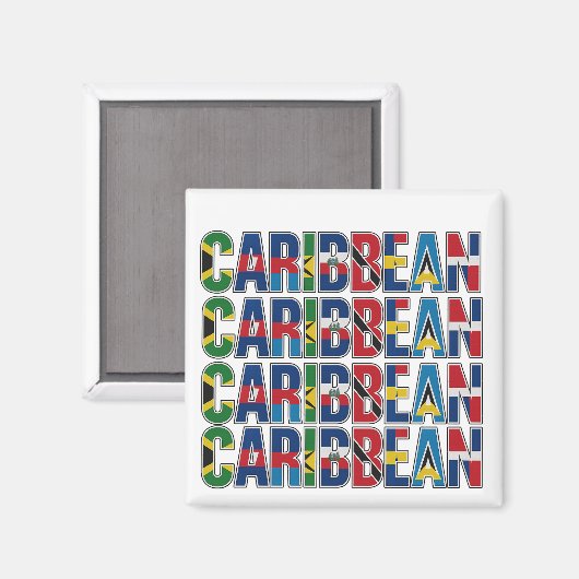 Caribbean Flags マグネット (正面/裏面)