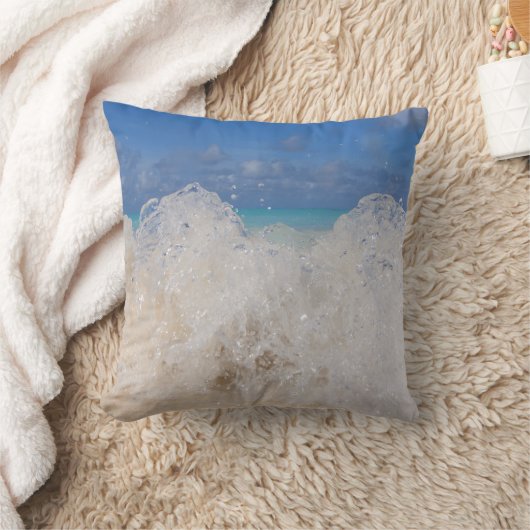 Caribbean Island Wave Love 1 クッション (ブランケット)