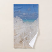 Caribbean Island Wave Love 1 バスタオルセット (ハンドタオル)