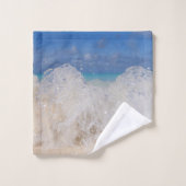 Caribbean Island Wave Love 1 バスタオルセット (ウォッシュタオル)