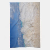 Caribbean Island Wave Love 2 キッチンタオル (縦)