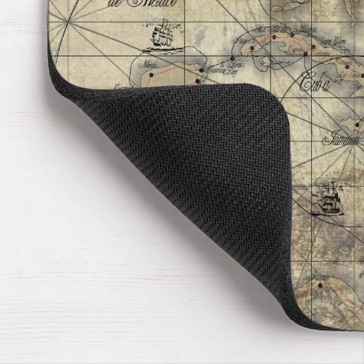 Caribbean - old map マウスパッド (コーナー)