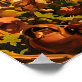 Caribbean Painting BOAC Travel Poster Art Print ポスター (角)