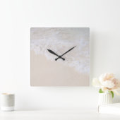 Caribbean Sea Foam Dream 7 スクエア壁時計 (ホーム)