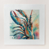Caribbean Spiny Lobster 280624AREF121 - Watercolor ジグソーパズル (横)