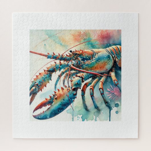 Caribbean Spiny Lobster 280624AREF121 - Watercolor ジグソーパズル (縦)