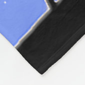 Caribou in Winter -オリジナルワイルドライフアート フリースブランケット (角)