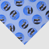 Caribou in Winter -オリジナルワイルドライフアート 薄葉紙 (詳細)