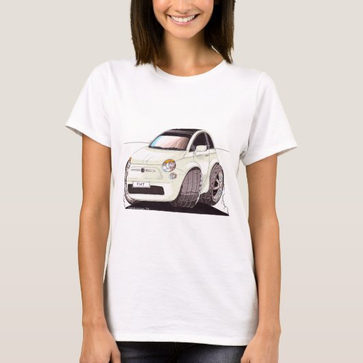 Caricature Fiat 500 façon tuning ! Tシャツ (正面)
