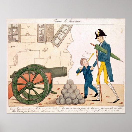 Caricature of Charles X  and Henri Duc de ポスター (正面)