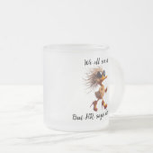 Caricature of HR, Meme, Office humor mug. フロストグラスマグカップ (正面右)