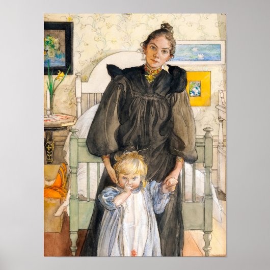 Carin and Kersti, 1898 by Carl Larsson ポスター (正面)