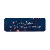 Carina Nebula天球写真 ラベル (正面)