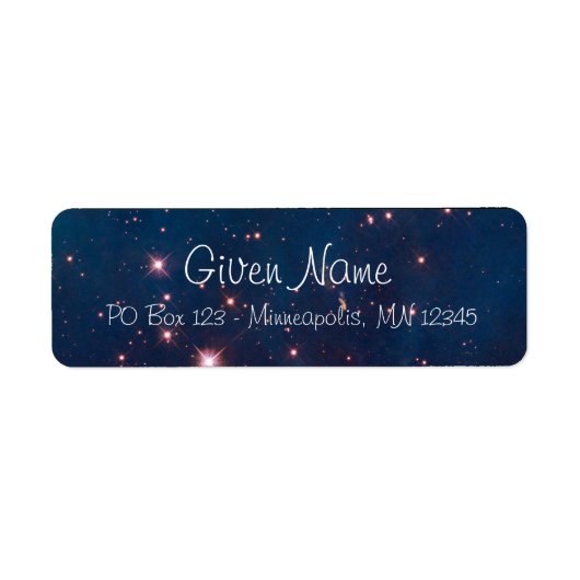 Carina Nebula天球写真 ラベル (正面)