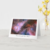 Carina Nebula – ご自宅の引っ越しをお楽しみください カード (黄色い花)