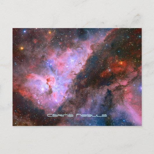 Carina Nebula – 息をのむような宇宙 ポストカード (正面)