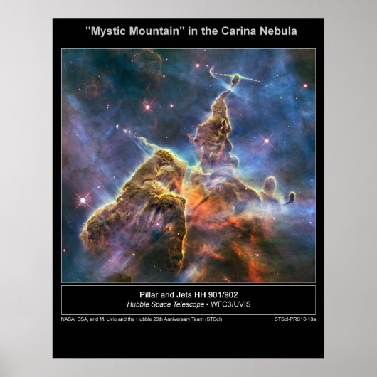 Carina Nebula Mystic Mountainポスター ポスター (正面)