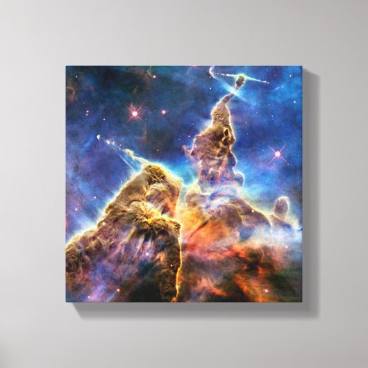 Carina Nebula Mystic Mountain Outer Space写真 キャンバスプリント (正面)
