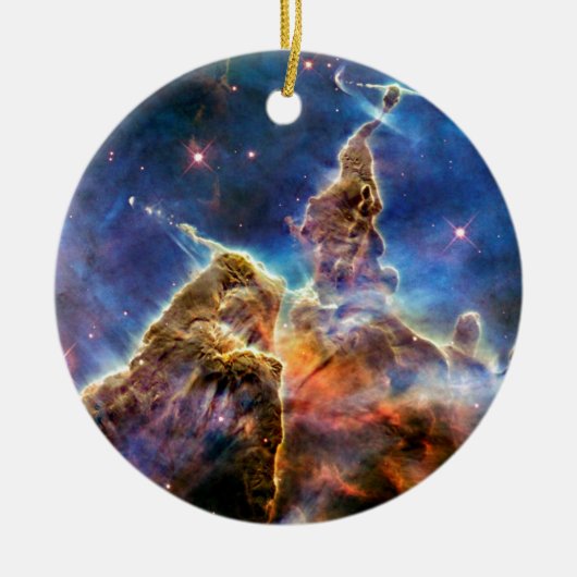 Carina Nebula Mystic Mountain Outer Space写真 セラミックオーナメント (正面)