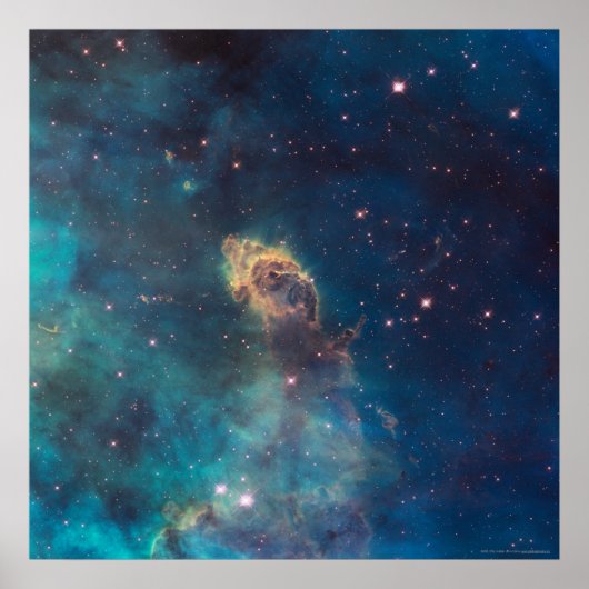 Carina WFC3 UVIS 24x24 (24x24)でジェット機 ポスター (正面)