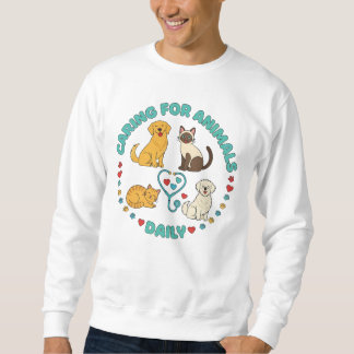 Caring for Animals Daily Veterinarian Shirt – Vet  スウェットシャツ