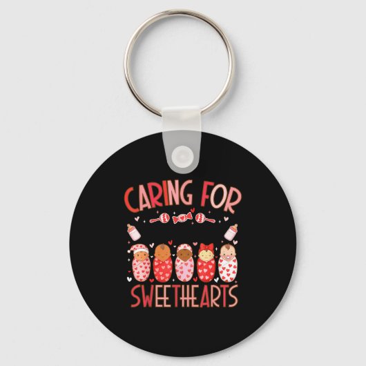 Caring For The Cutest Sweethearts Nicu Nurse Valen キーホルダー (正面)
