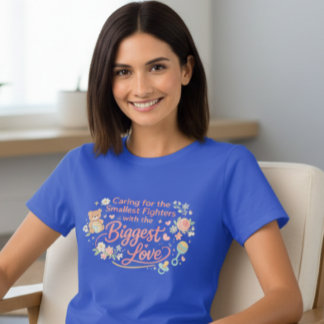 Caring for the Smallest Fighters NICU Nurse Shirt Tシャツ