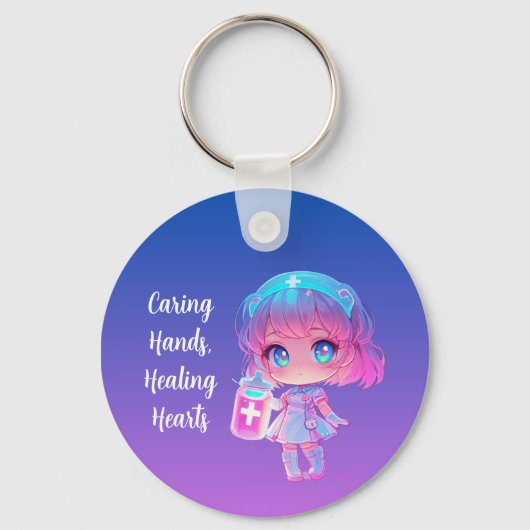 Caring Hands, Healing Hearts Key Ring キーホルダー (正面)