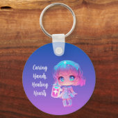 Caring Hands, Healing Hearts Key Ring キーホルダー (正面)