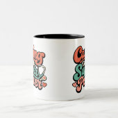 Caring Is My Superpower Nurse ツートーンマグカップ (中央)