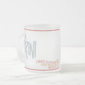 Cariniのマグ-02のハンノキはカバルネワインはねます フロストグラスマグカップ (正面左)