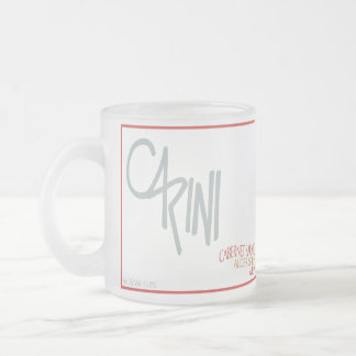 Cariniのマグ-02のハンノキはカバルネワインはねます フロストグラスマグカップ