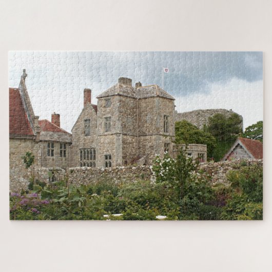Carisbrooke城、ワイト島、イギリス ジグソーパズル (横)